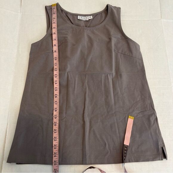 New Joan Rivers Builders Long Stretch Cotton Tank in Storm | Size S - Picture 8 of 8